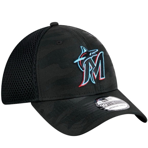 New Era Other - New Era Black Miami Marlins Subtle Camo 39THIRTY Flex Hat Cap (Sold out)